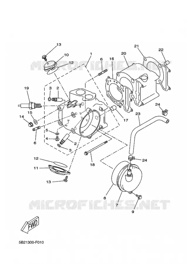 CYLINDER Yamaha SCOOTER 250 2012 XCITY  VP250 XCITY