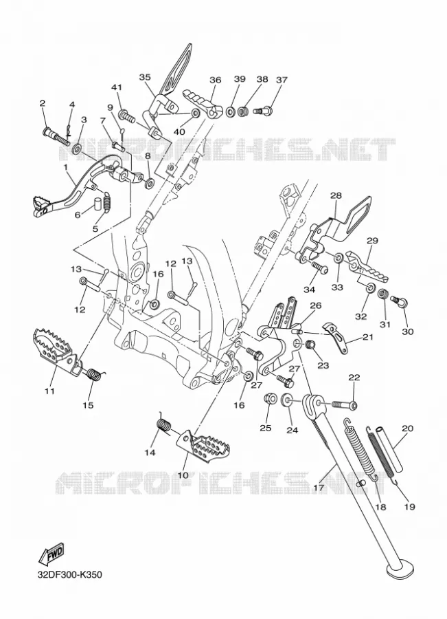 STAND / FOOTREST Yamaha MOTO 250 2012 WR-R  WR250R
