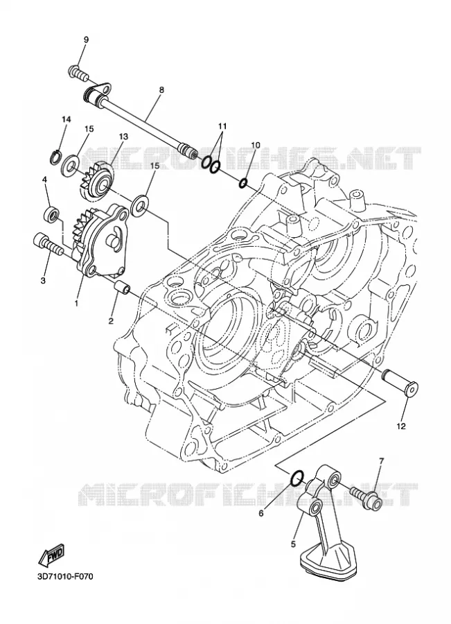 OIL PUMP Yamaha MOTO 250 2012 WR-R  WR250R