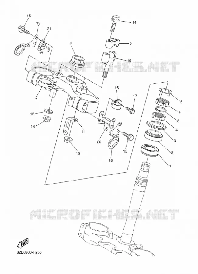 STEERING Yamaha MOTO 250 2012 WRX  WR250X