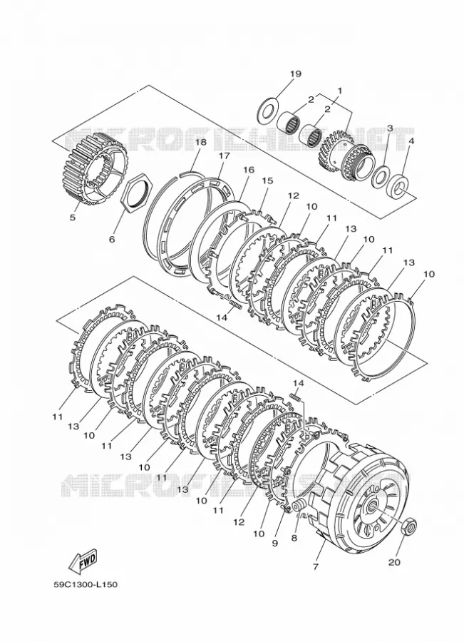 STARTER CLUTCH Yamaha SCOOTER 530 2012 TMAX  XP500