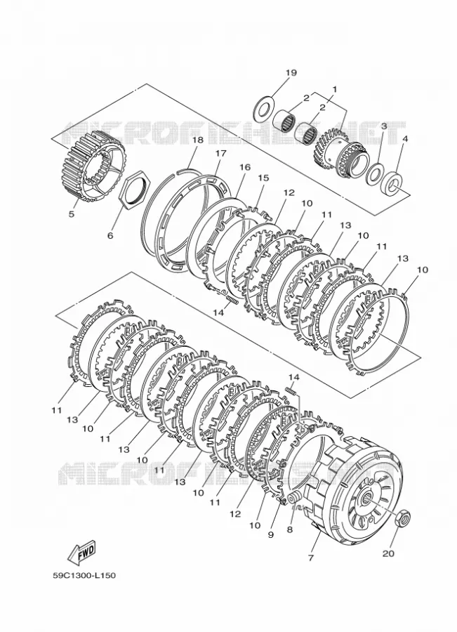 STARTER CLUTCH Yamaha SCOOTER 530 2012 TMAX  XP500