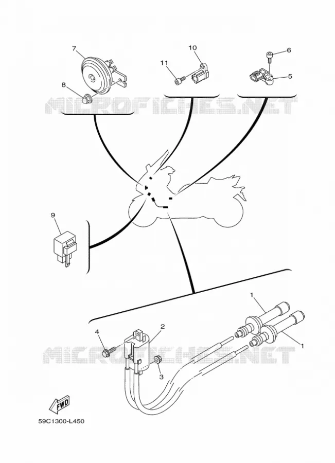 ELECTRICAL 2 Yamaha SCOOTER 530 2012 TMAX ABS  XP500A
