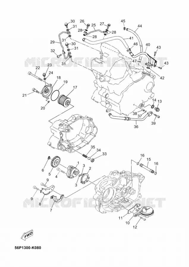 OIL PUMP Yamaha MOTO 660 2012 TENERE ABS  XT660ZA