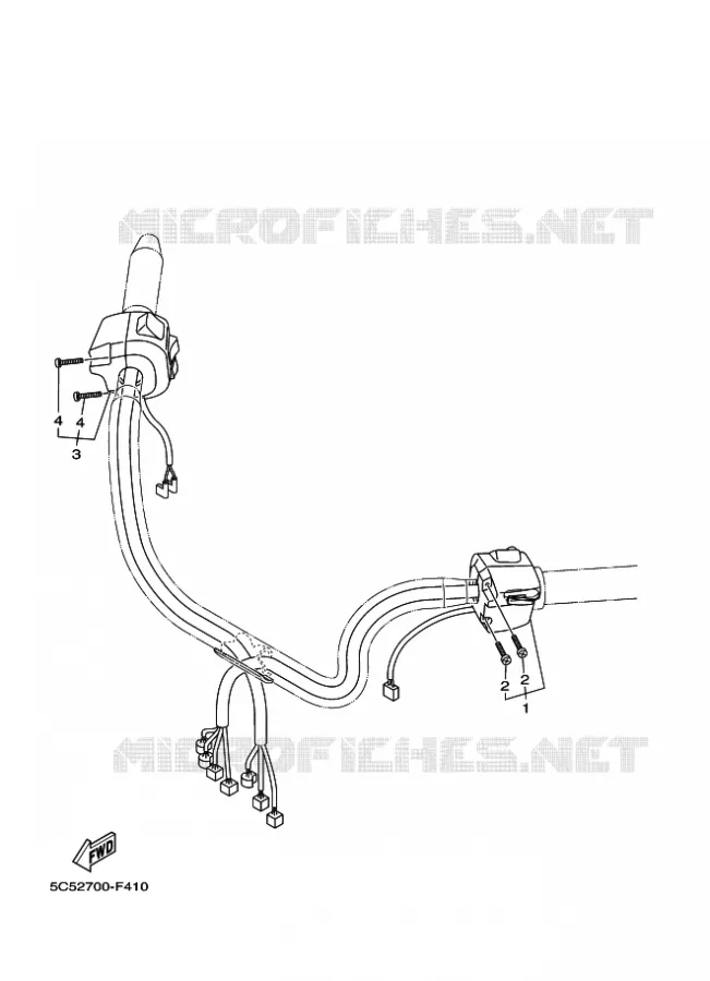SWITCH / LEVER Yamaha MOTO 1900 2012 MIDNIGHT STAR  XV1900A