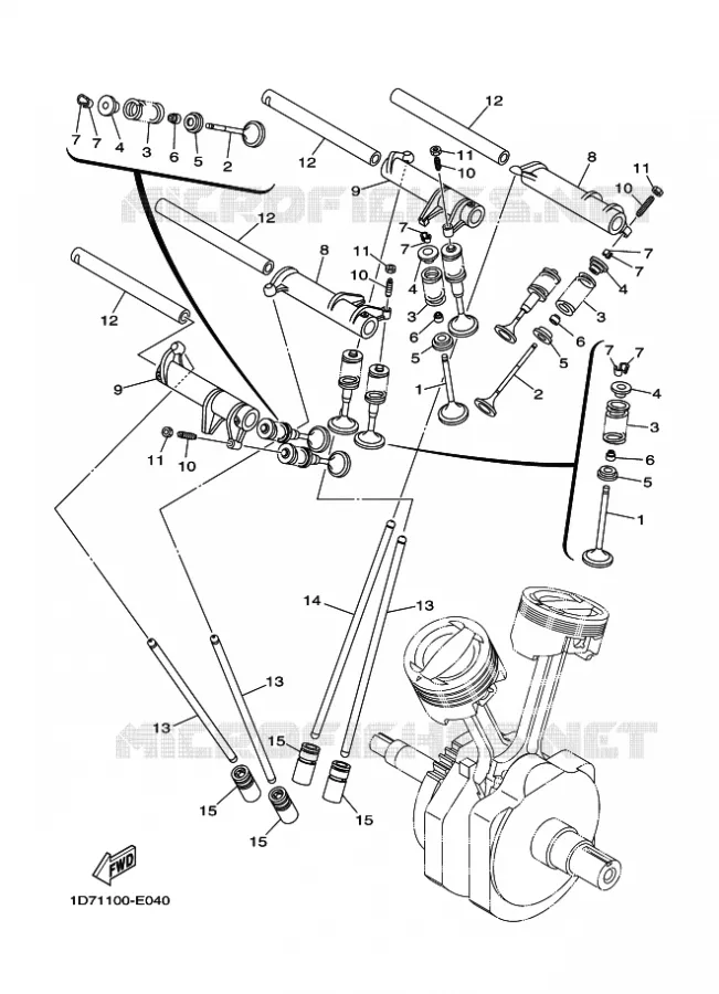 VALVE Yamaha MOTO 1900 2012 MIDNIGHT STAR  XV1900A