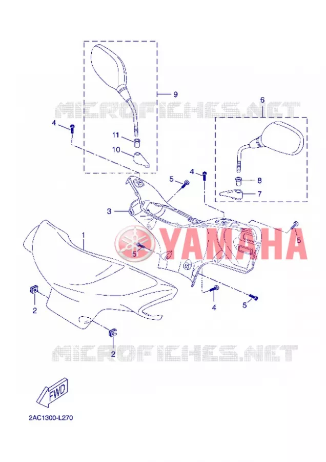 COVER 1 Yamaha SCOOTER 50 2012 NEOS 4T UBS  YN50FU