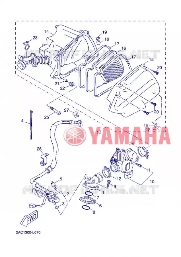 INTAKE Yamaha SCOOTER 50 2012 NEOS 4T UBS  YN50FU