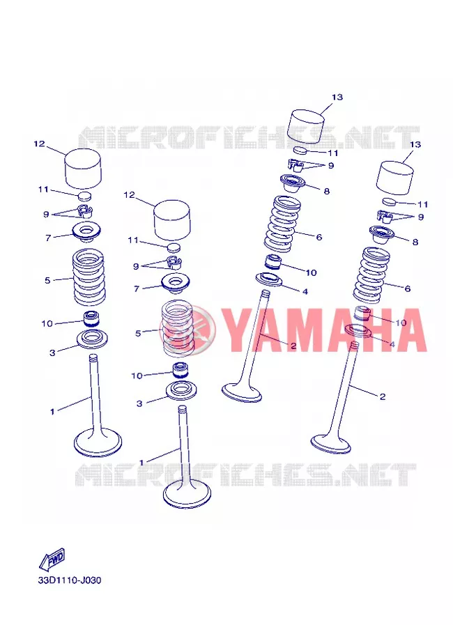 VALVE Yamaha MOTO 450 2012 YZF  YZ450F