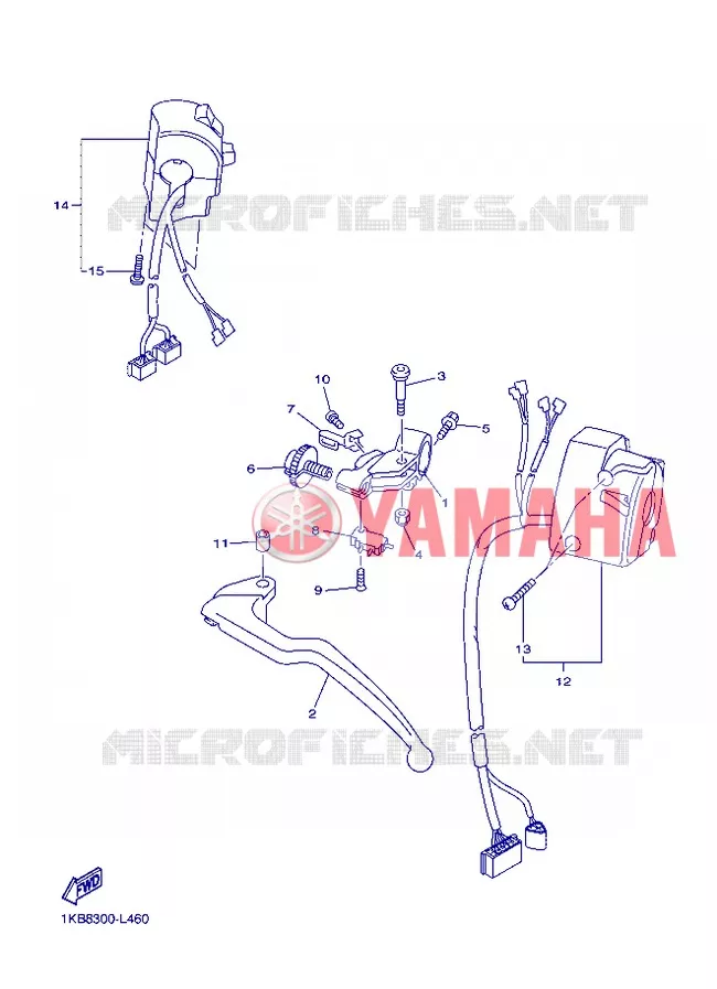 SWITCH / LEVER Yamaha MOTO 1000 2012 R1  YZF-R1