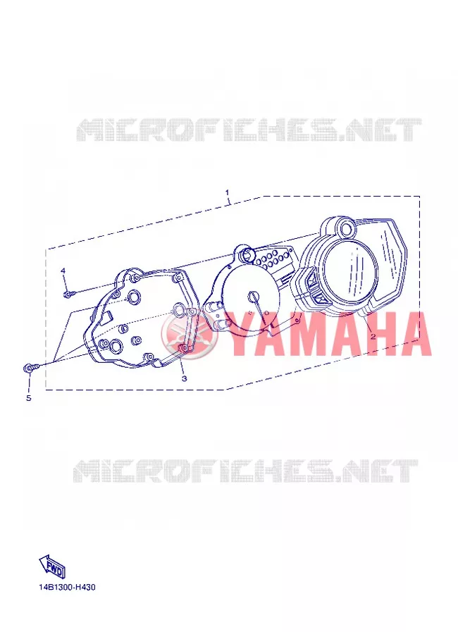 SPEEDOMETER Yamaha MOTO 1000 2012 R1  YZF-R1