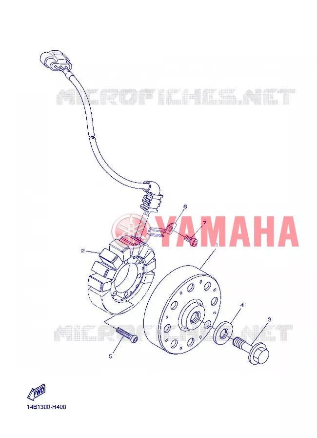 IGNITION Yamaha MOTO 1000 2012 R1  YZF-R1