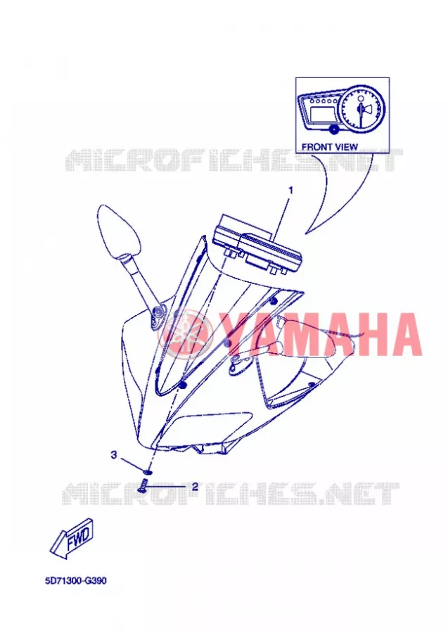 SPEEDOMETER Yamaha MOTO 125 2012 R125  YZF-R125