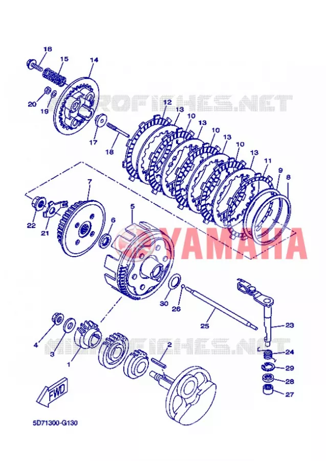 STARTER CLUTCH Yamaha MOTO 125 2012 R125  YZF-R125