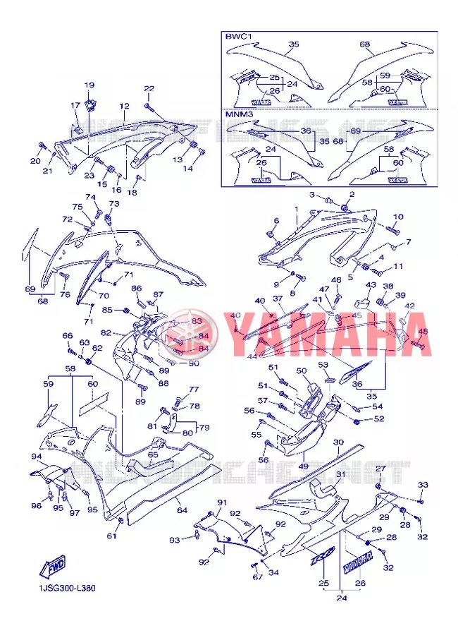 COVER 2 Yamaha MOTO 600 2012 R6  YZF-R6