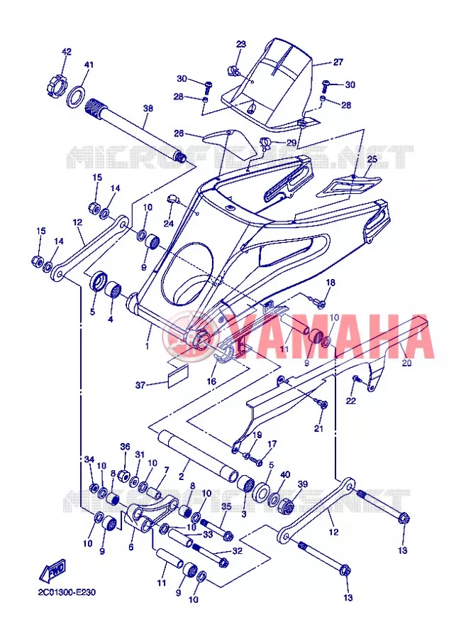 SWINGARM Yamaha MOTO 600 2012 R6  YZF-R6