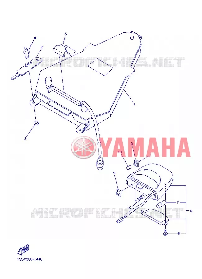 TAIL LIGHT Yamaha MOTO 600 2012 R6  YZF-R6