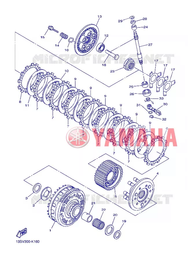 STARTER CLUTCH Yamaha MOTO 600 2012 R6  YZF-R6