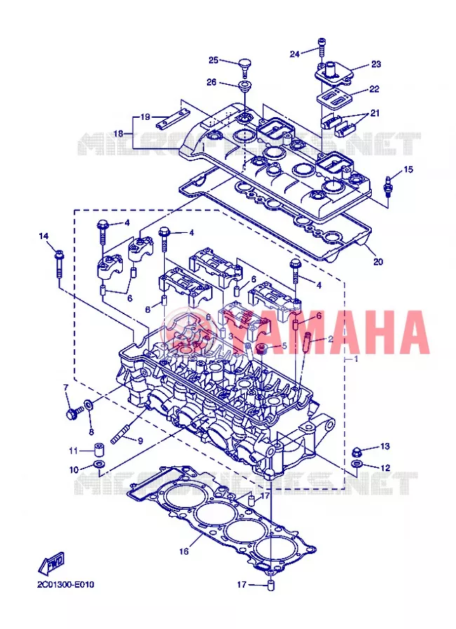 CYLINDER Yamaha MOTO 600 2012 R6  YZF-R6