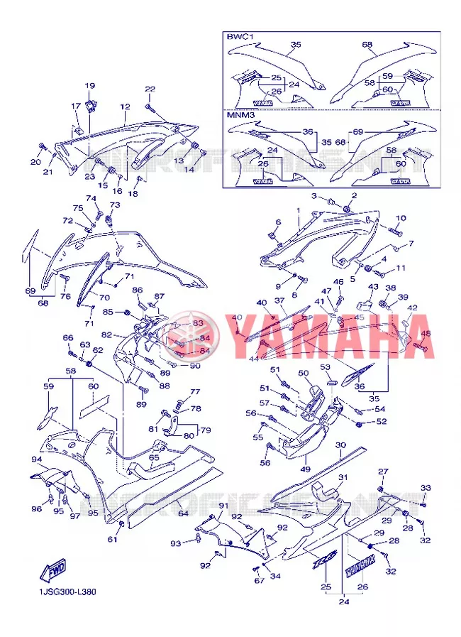 COVER 2 Yamaha MOTO 600 2012 R6  YZF-R6
