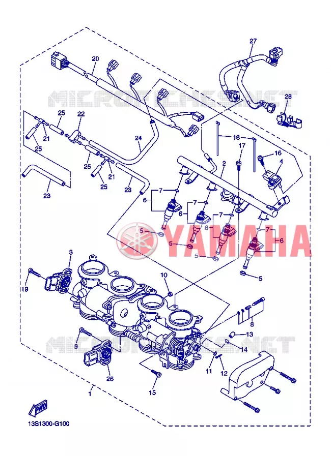 INTAKE 2 Yamaha MOTO 600 2012 R6  YZF-R6