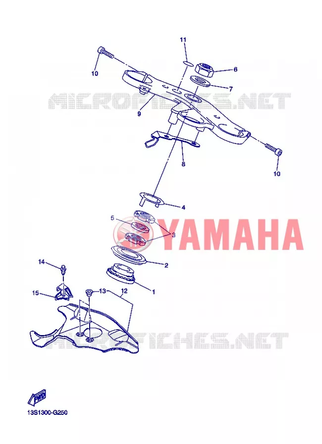 STEERING Yamaha MOTO 600 2012 R6  YZF-R6