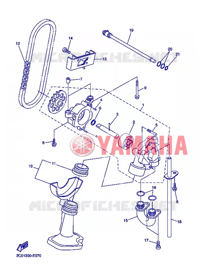 OIL PUMP Yamaha MOTO 600 2012 R6  YZF-R6