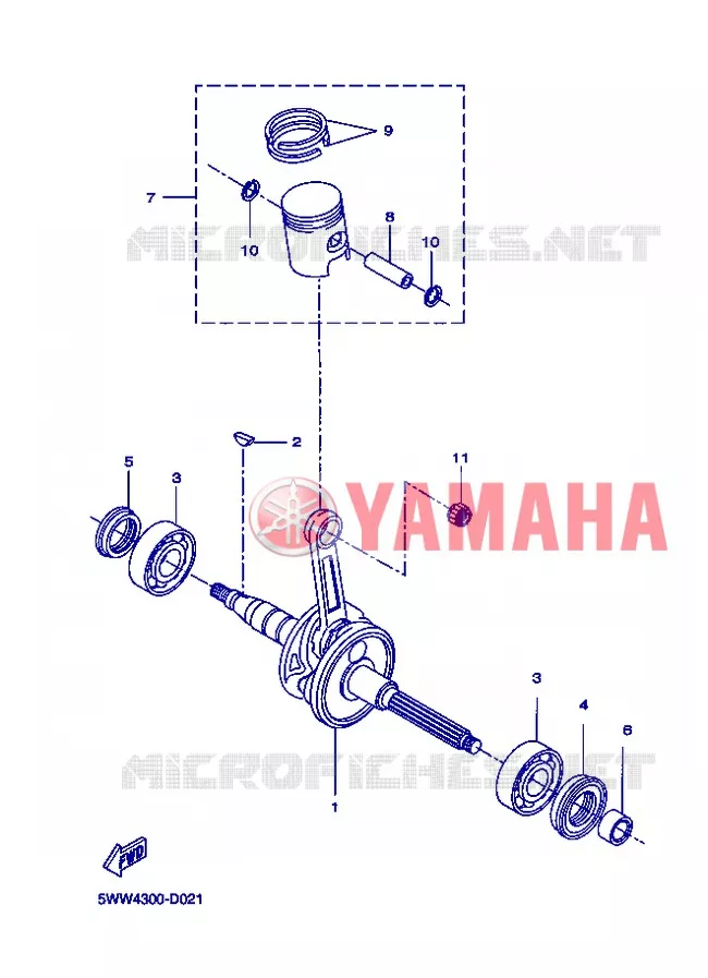 CRANKSHAFT / PISTON Yamaha SCOOTER 50 2013 BOOSTER  CW50