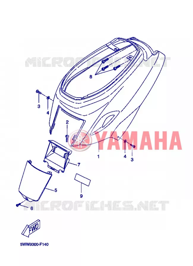 SIDE COVER Yamaha SCOOTER 50 2013 BOOSTER  CW50