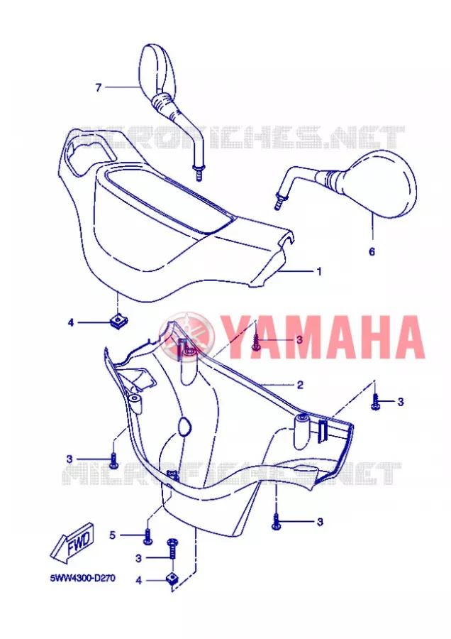 COVER 1 Yamaha SCOOTER 50 2013 BWS  CW50