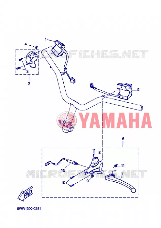SWITCH / LEVER Yamaha SCOOTER 50 2013 BWS  CW50