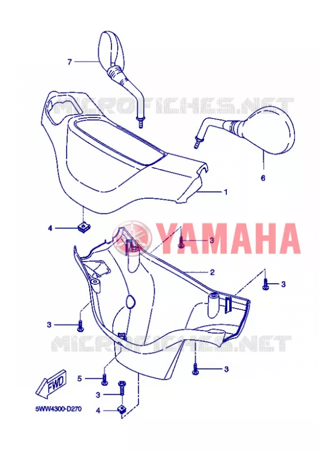 COVER 1 Yamaha SCOOTER 50 2013 BWS  CW50