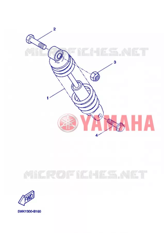 REAR SHOCK ABSORBER Yamaha SCOOTER 50 2013 BWS  CW50