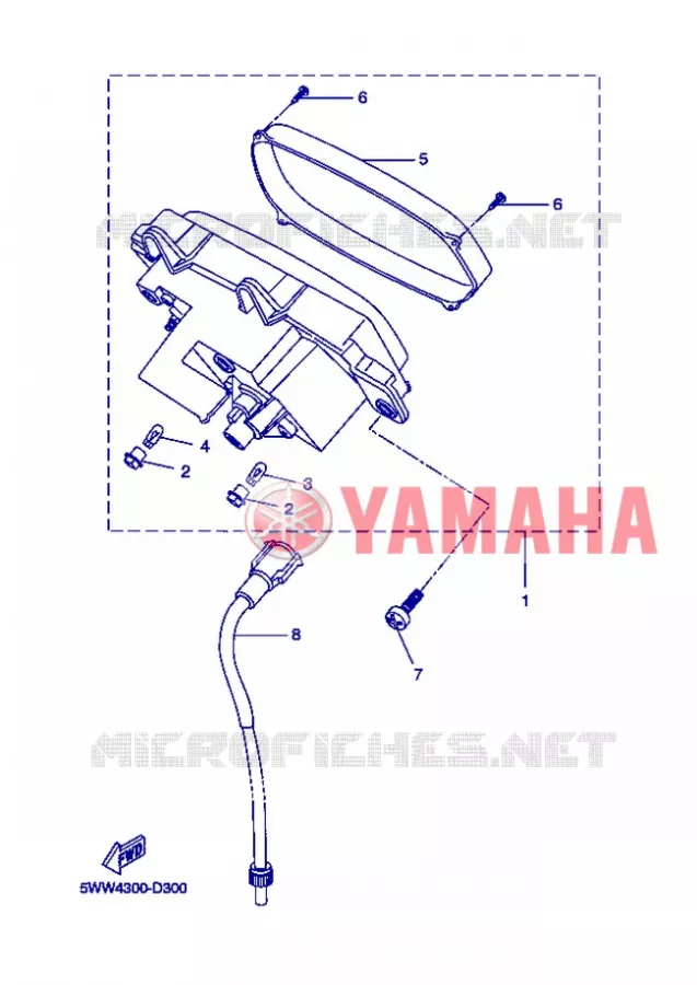 SPEEDOMETER Yamaha SCOOTER 50 2013 BWS  CW50
