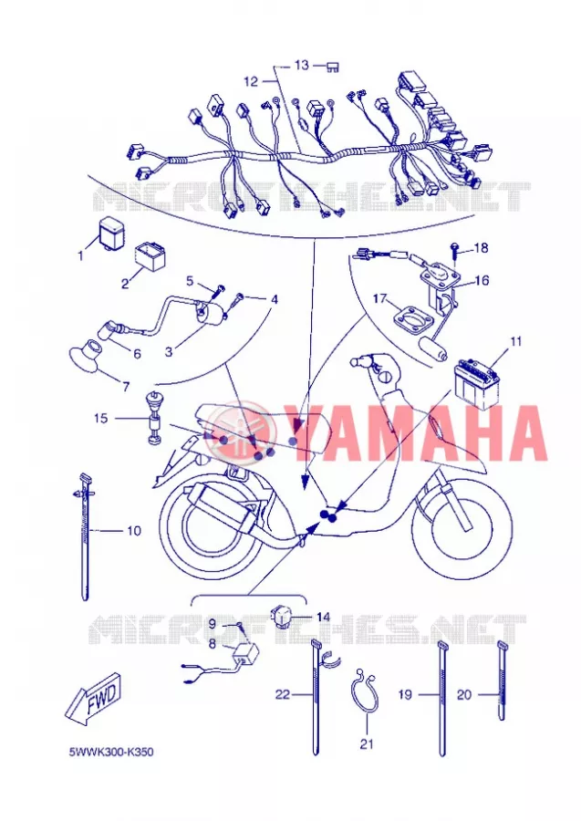 ELECTRICAL 2 Yamaha SCOOTER 50 2013 BWS  CW50