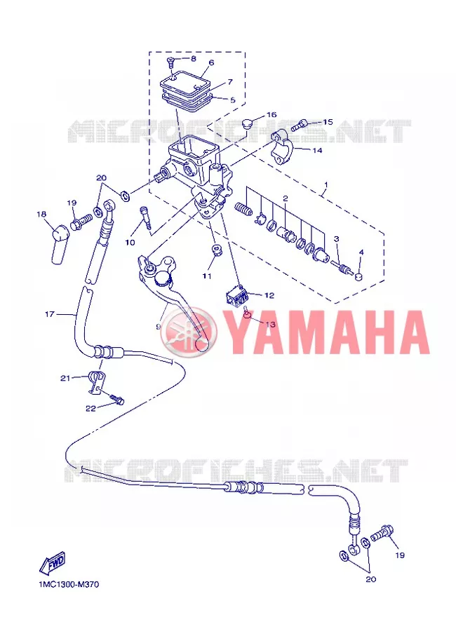 CLUTCH MASTER CYLINDER Yamaha MOTO 1300 2013 FJR ABS  FJR1300A