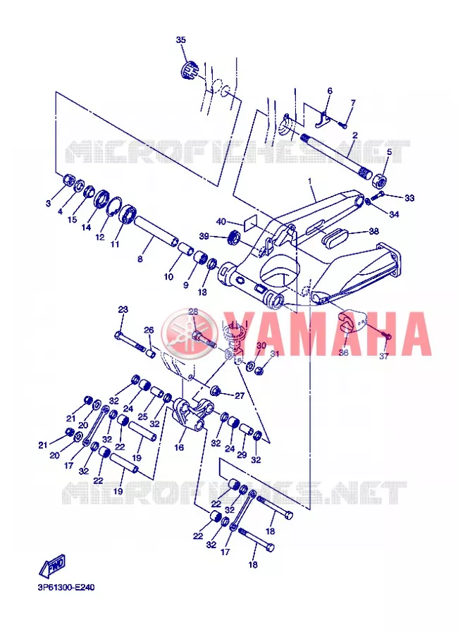 SWINGARM Yamaha MOTO 1300 2013 FJR ABS  FJR1300A