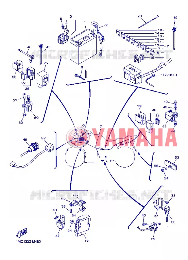 ELECTRICAL 2 Yamaha MOTO 1300 2013 FJR ABS  FJR1300A
