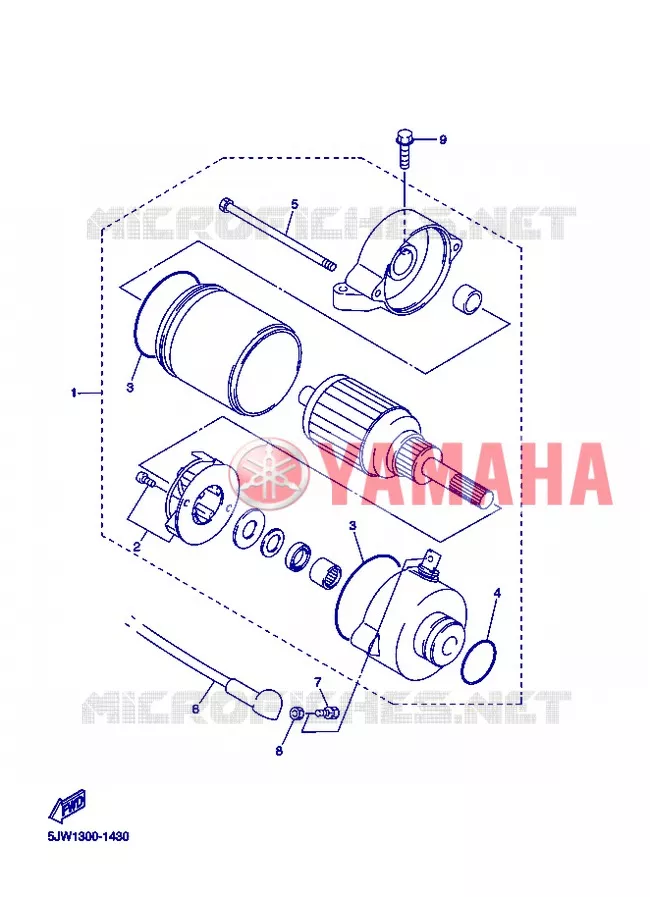 STARTER MOTOR Yamaha MOTO 1300 2013 FJR ABS  FJR1300A