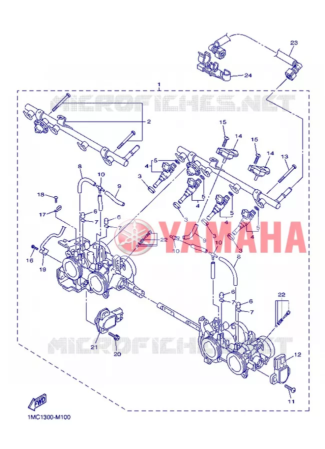 INTAKE 2 Yamaha MOTO 1300 2013 FJR AS ABS  FJR1300AS