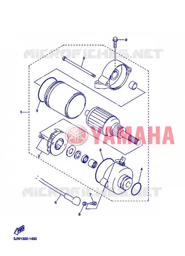 STARTER MOTOR Yamaha MOTO 1300 2013 FJR AS ABS  FJR1300AS