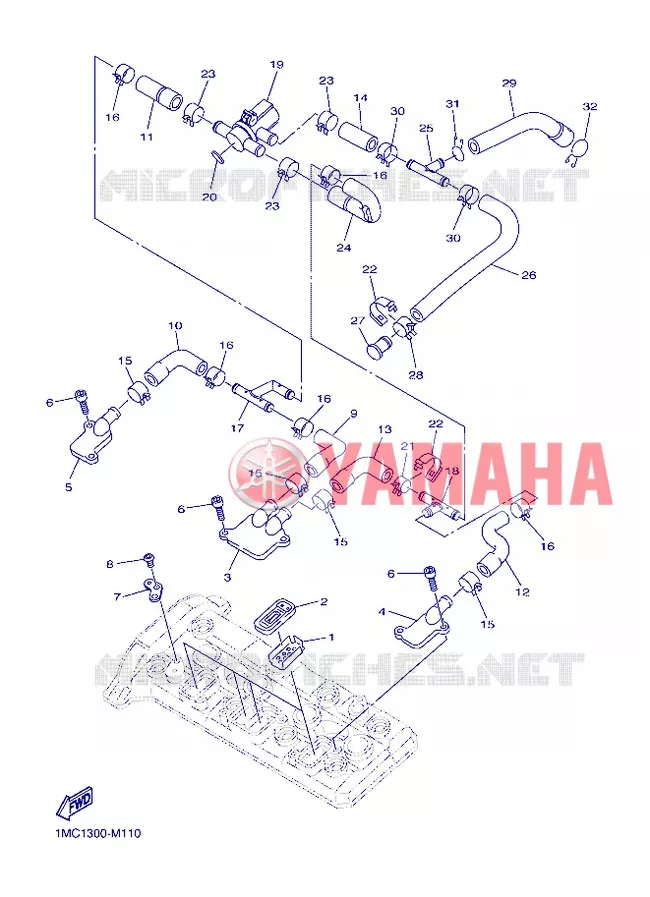 INTAKE Yamaha MOTO 1300 2013 FJR AS ABS  FJR1300AS