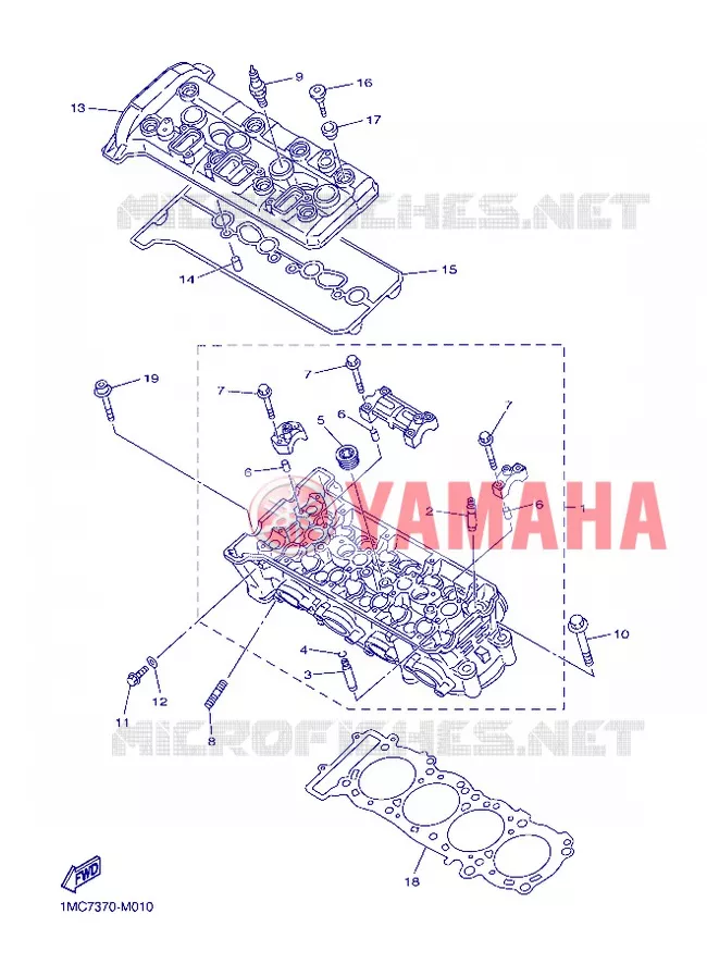 CYLINDER Yamaha MOTO 1300 2013 FJR AS ABS  FJR1300AS