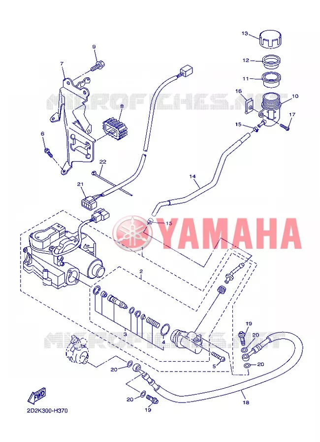 CLUTCH MASTER CYLINDER Yamaha MOTO 1300 2013 FJR AS ABS  FJR1300AS