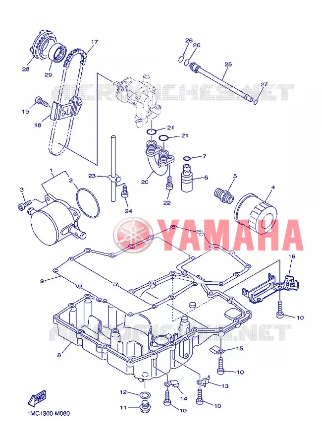 OIL COOLER Yamaha MOTO 1300 2013 FJR AS ABS  FJR1300AS