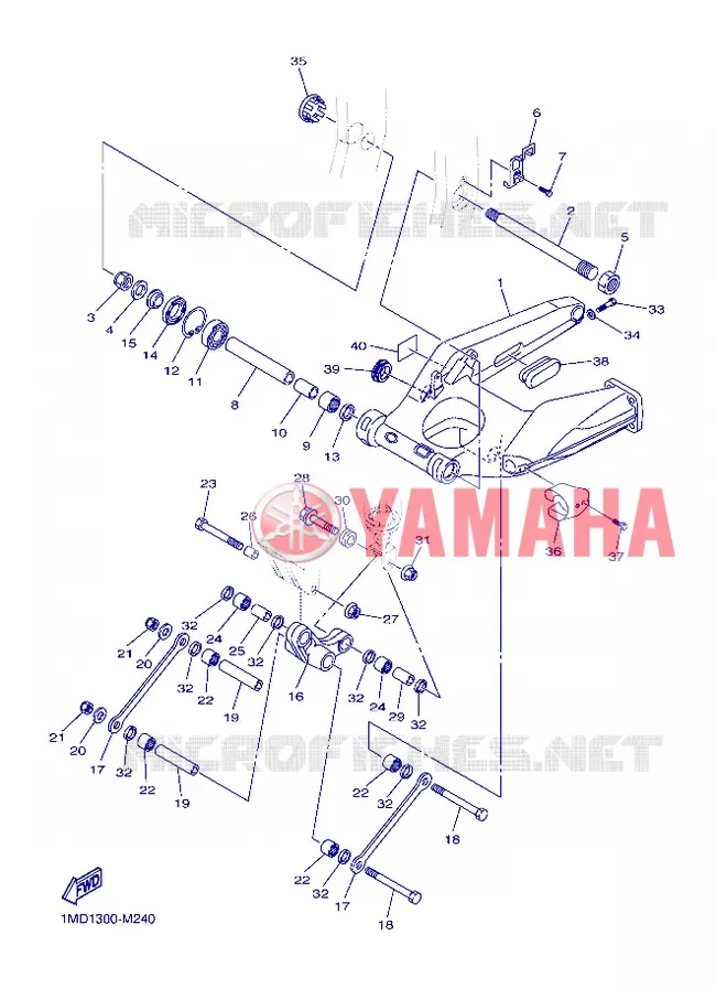 SWINGARM Yamaha MOTO 1300 2013 FJR AS ABS  FJR1300AS