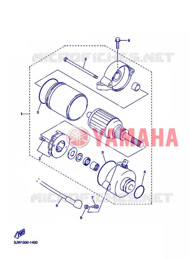 STARTER MOTOR Yamaha MOTO 1300 2013 FJR AS ABS  FJR1300AS