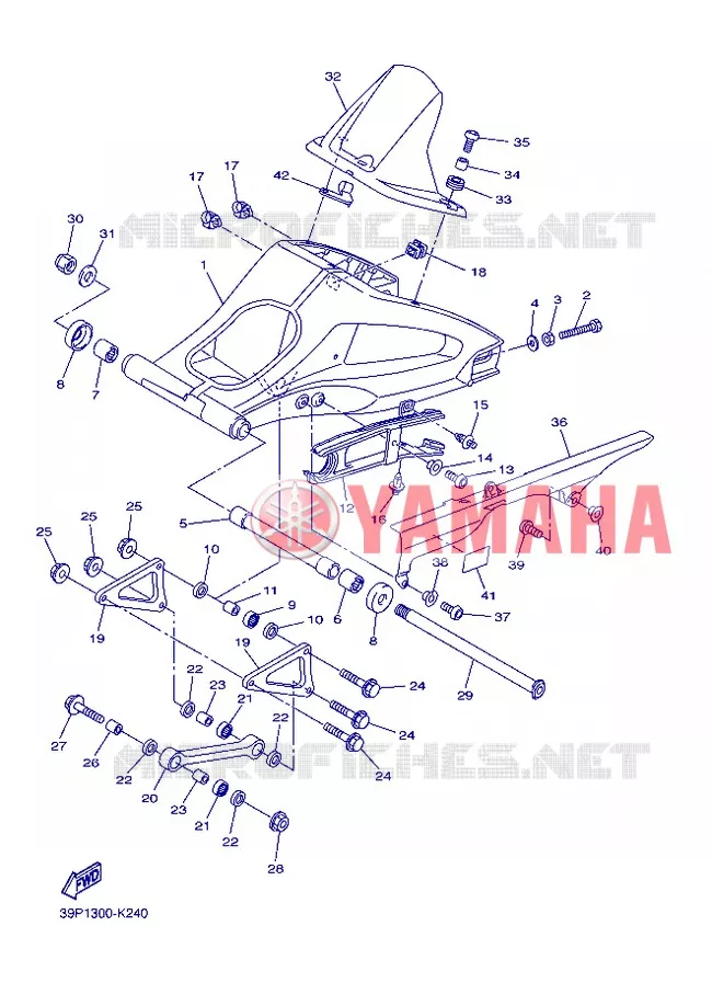 SWINGARM Yamaha MOTO 800 2013 FZ8  FZ8-N