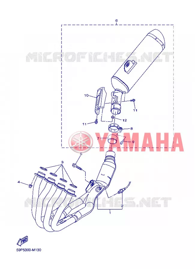 EXHAUST Yamaha MOTO 800 2013 FZ8  FZ8-N