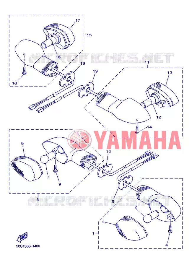 INDICATOR Yamaha MOTO 800 2013 FZ8  FZ8-N
